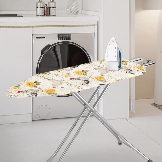 Kleine Beige Strijkplankovertrek 110 x 30 cm - Hittebestendig en Antislip