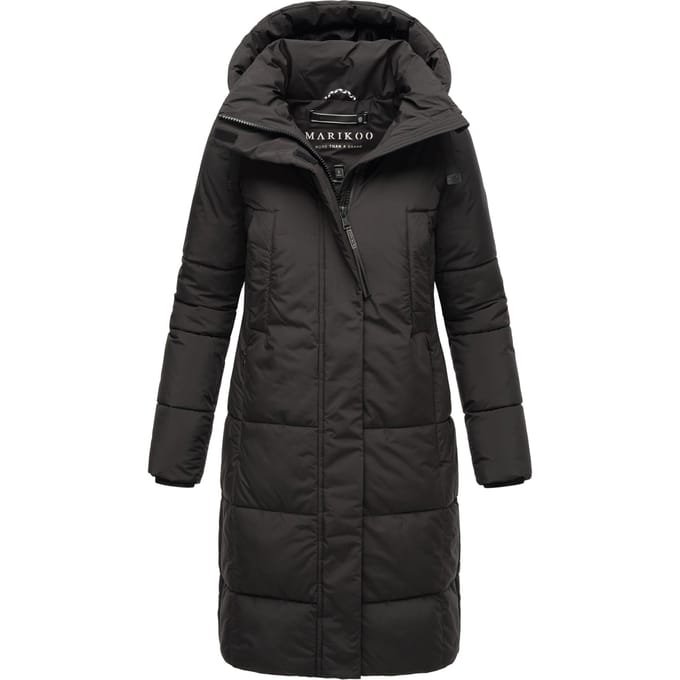 Marikoo dames winterjas Laryaa – lang, warm & met afneembare capuchon