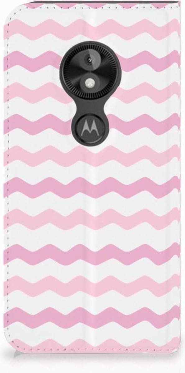 Motorola Moto E5 Play Hoesje met Magneet Waves Roze