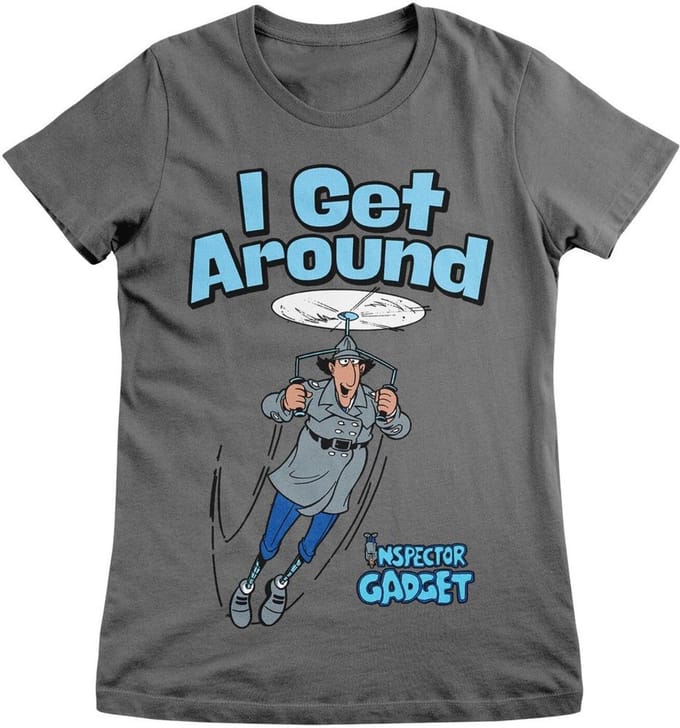 Inspector Gadget T-shirt I Get Around Girly Tee CPLG-5-IG001-H60-4