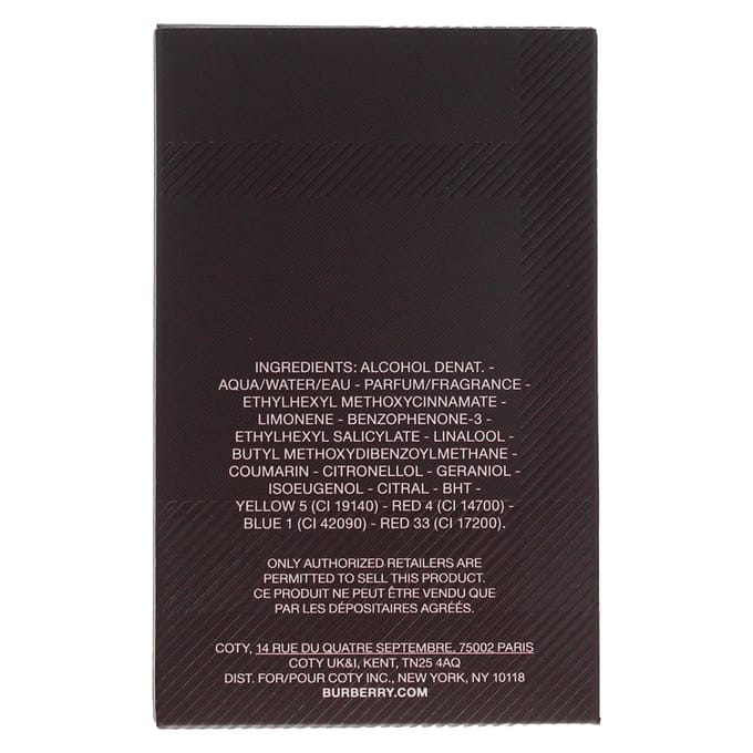 Eau de toilette Burberry Eau de Toilette voor Heren 50ml