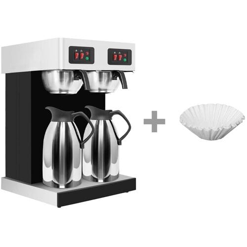 GGM Gastro Doppel-Filterkaffeemaschine - 2x 2 Liter - inkl. 2 Isolierkannen