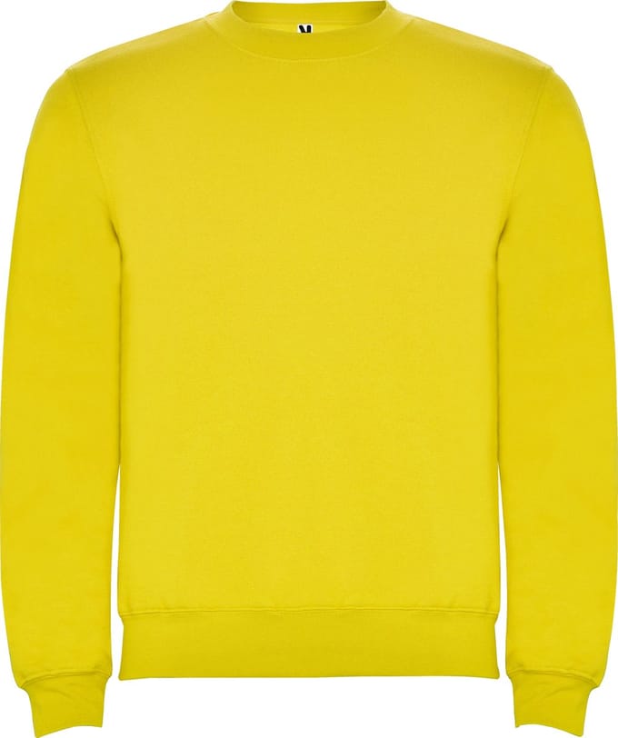 Gele kinder unisex OEKO TEX sweater Classica merk Roly 8 jaar 122-128