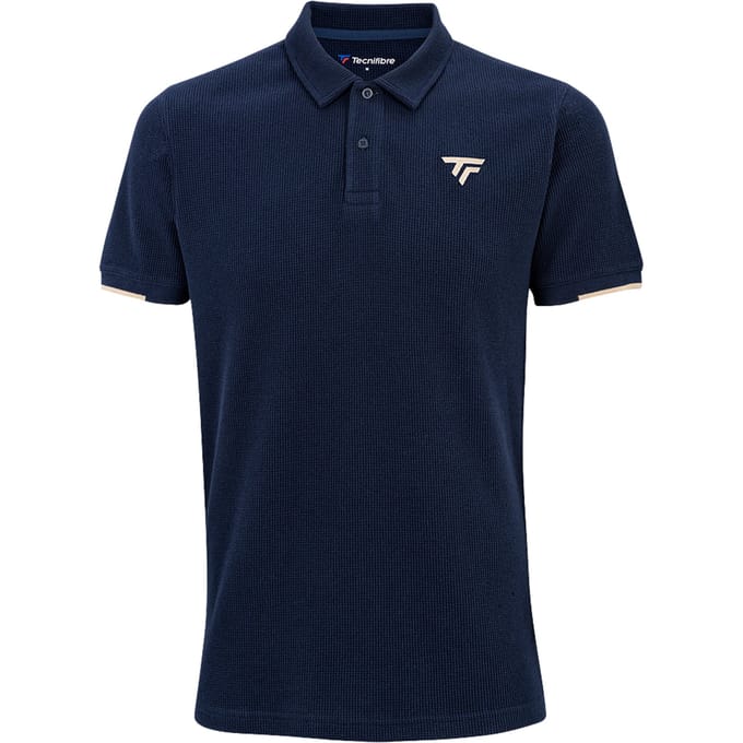 Tecnifibre Waffle Polo Heren-donkerblauw