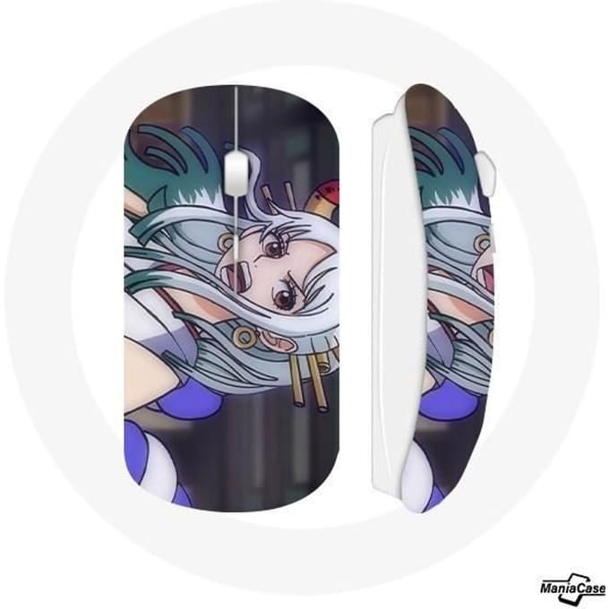 Souris Sans Fil - MANIACASE - Yamato One Piece - Compatible Mac et PC - Clé USB WiFi - Blanc