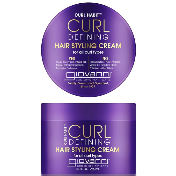 Giovanni, Curl Habit, Curl Defining Hair Styling Cream, Suitable for All Curl Types, 10 fl oz (295 ml)