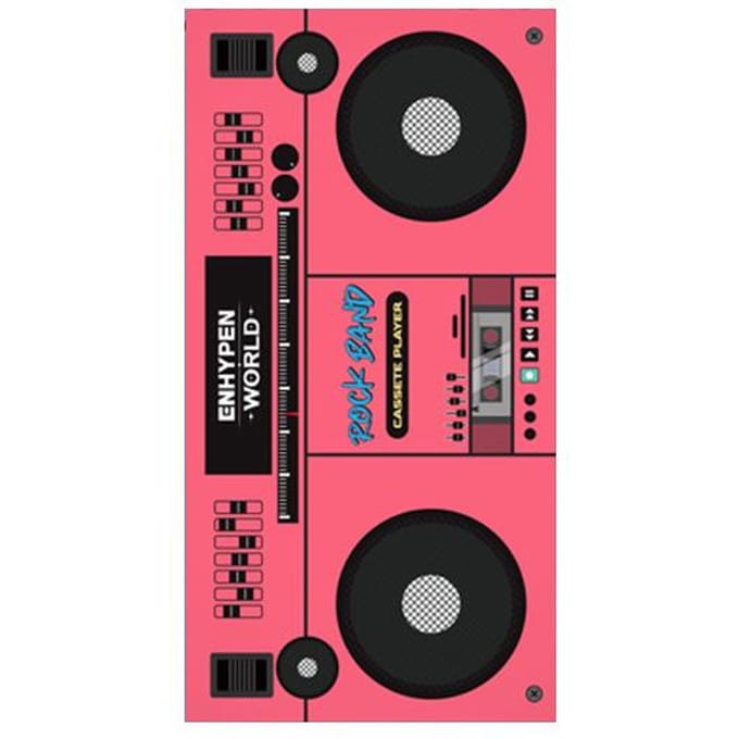 [Précommande] ENHYPEN - [COLLECTION DE CARTES COUPON DU MONDE] ROCK BAND version BASIQUE 1ea pink