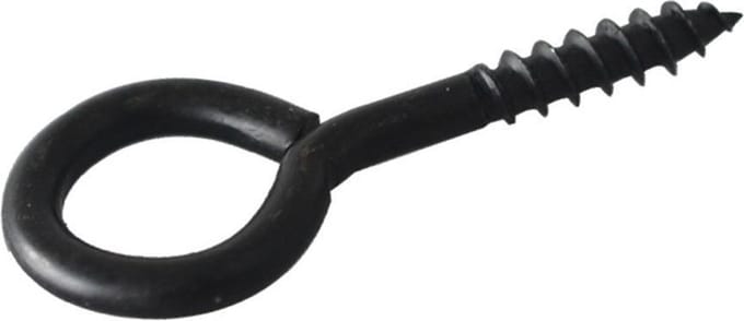 Schroefoog zwart 4.5 x 35 mm (5 stuks)