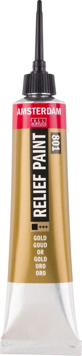 Relief Paint - 801 Goud - Amsterdam - 20 ml