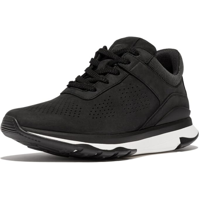FitFlop Vitamin FFX - Nubuck sneaker ZWART - Maat 36