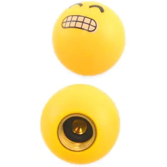 Paar ventieldopjes voor motorfietsen Brazoline Smiley