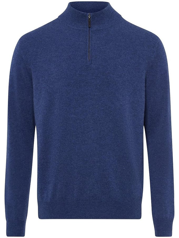 Troyer 100% kasjmier Van Peter Hahn blauw