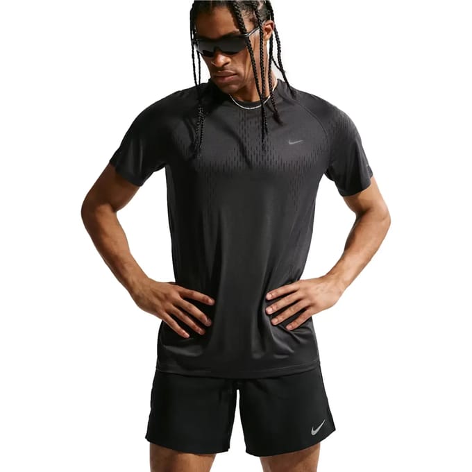 Nike Stride Plus T-Shirt - Zwart- Heren, Zwart S