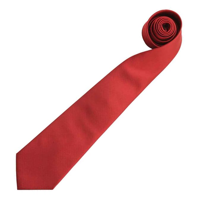 Premier Mannen “Kleuren” Effen Mode / Zaken Stropdas (Bordeaux)