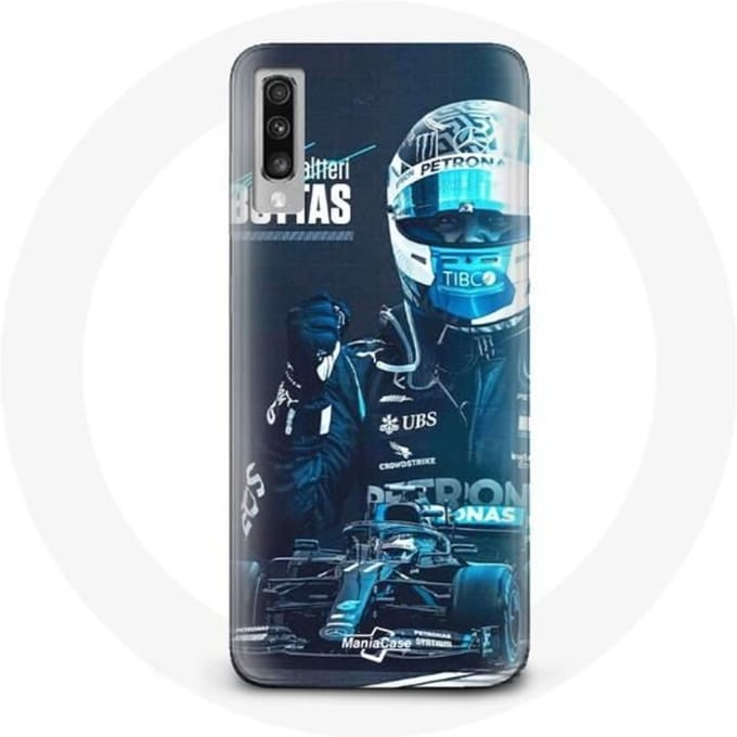 Case voor Samsung Galaxy A50 Formule 1 Valtteri Bottas F1 Driver Zwart