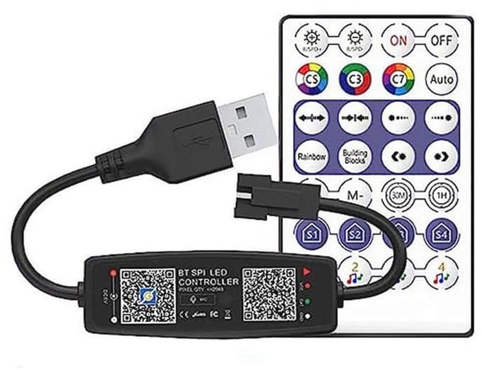 LED Strip Controller met Bluetooth en Muziek Sync