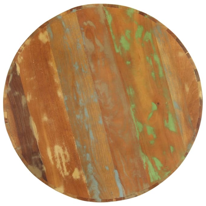 vidaXL - Salontafel - Ø65x31 - cm - massief - gerecycled - hout