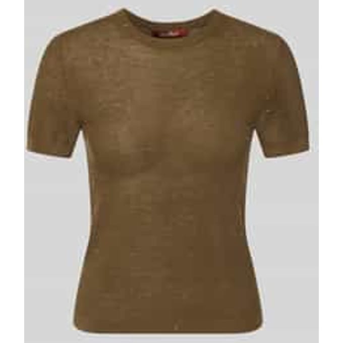 Regular fit gebreid shirt van mix van zijde en wol model 'MSTLEPRE'