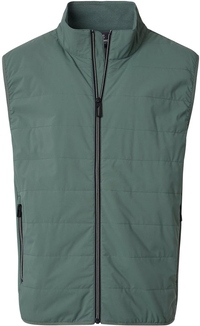 CASA MODA comfort fit bodywarmer - groen - donkerblauw