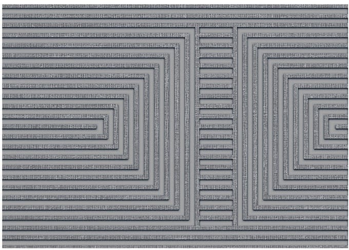 MD Entree - Deurmat - Schoonloopmat - Impression Zen - Squares Grey - 50 x 75 cm