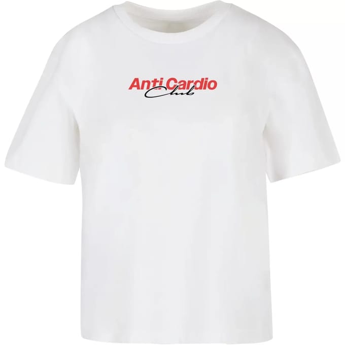 Dames-T-shirt Miss Tee Anti Cardio Club