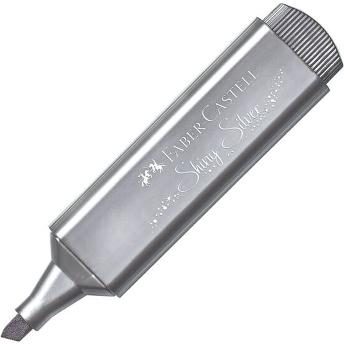 Faber-Castell tekstmarker - Metallic Zilver - markeerstift - FC-154661