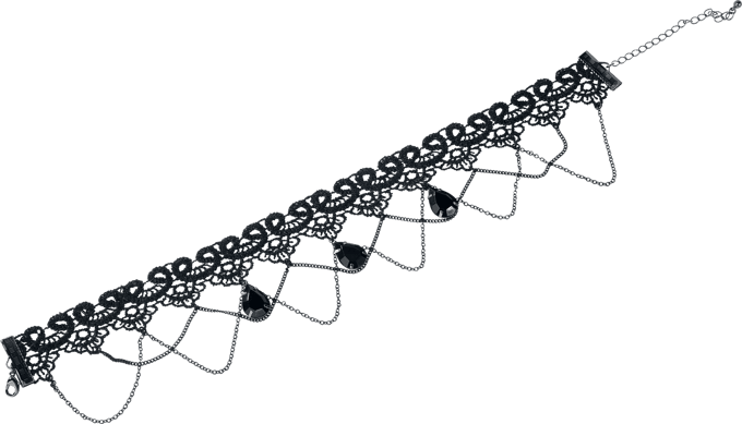 Gothicana by EMP - Gothic Choker - Lace Choker - voor Vrouwen - zwart