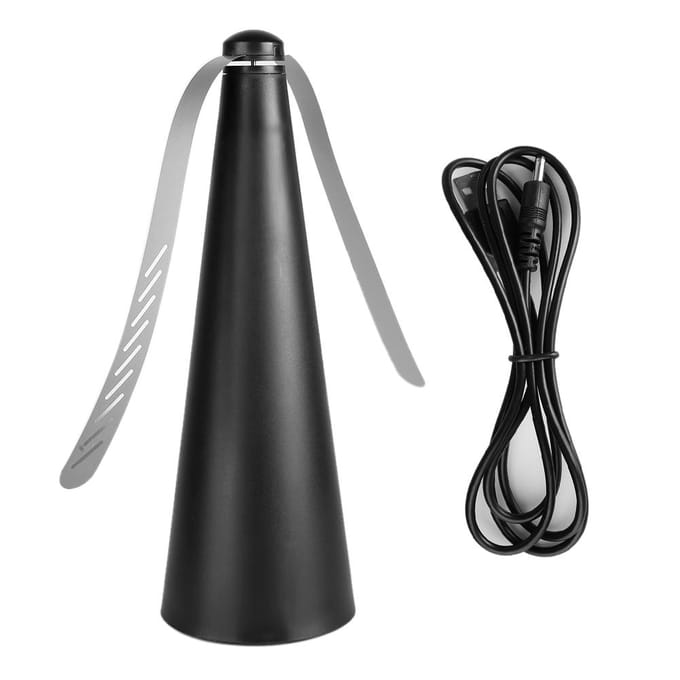Automatische Keuken Restaurant Muggen Verjaag Ventilator Vlieg USB Afweermiddel Ventilator black