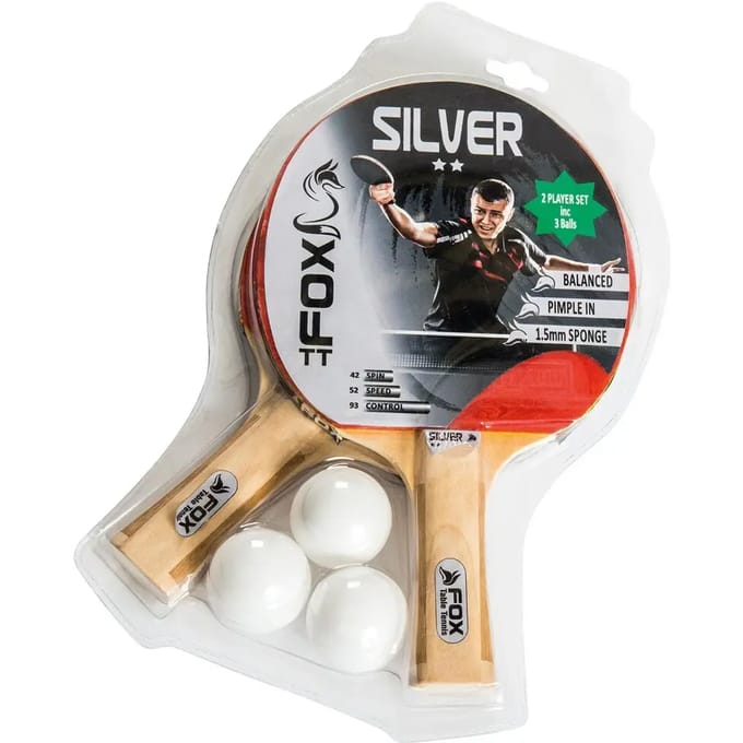 Fox TT Silver Tafeltennis Set (2 spelers)