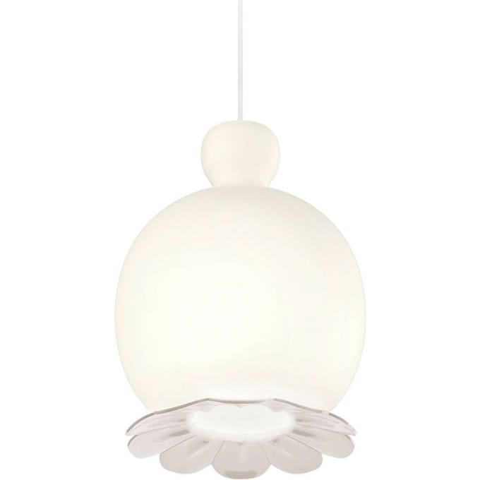 kdln Opyo hanglamp, wit, Ø 22 cm,  glas