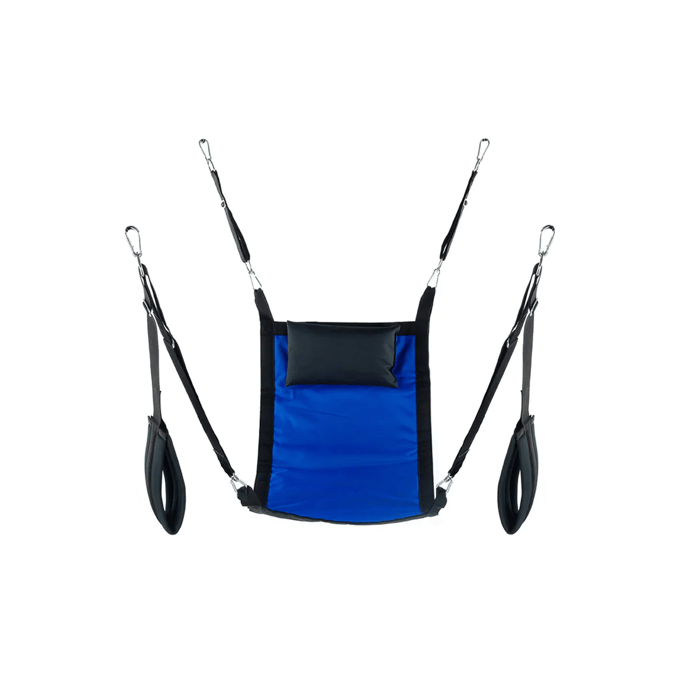Mr Sling -  Rechthoekige Canvas Sling met 4 Punten - Blauw