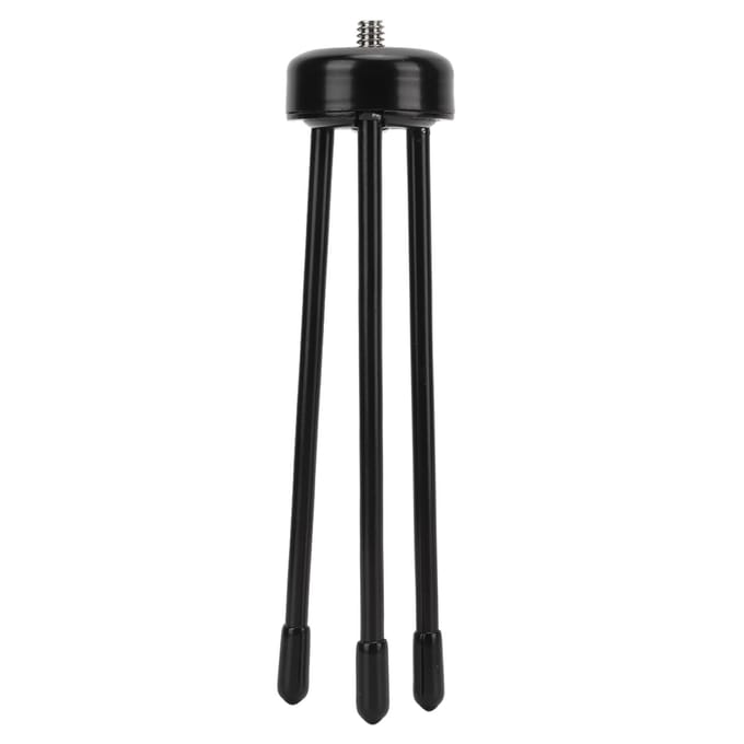 Mini trépied de table avec adaptateur 1/4 po en acier inoxydable, portable, pour perche à selfie, téléphone portable, appareil photo reflex black