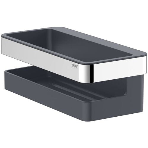 Keuco Collection Moll - Planchet, lengte 24 cm, antraciet/chroom 12758010001