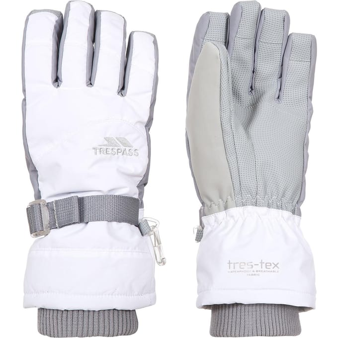 Trespass Vrouwen/dames Vizza II-handschoenen (Wit)