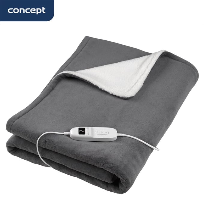 Concept - Elektrisch warmtedeken - 9 warmtestanden - Tweepersoons - 180x130 cm