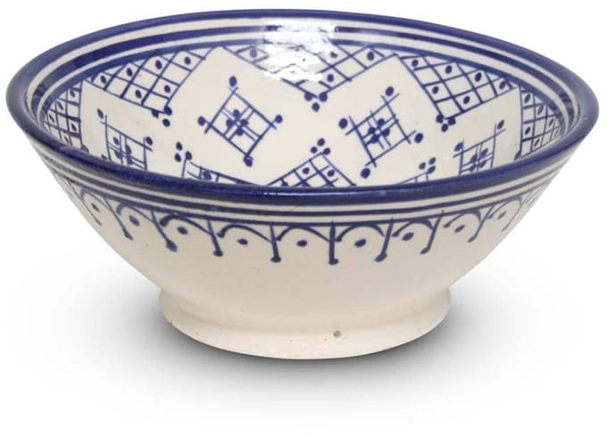 Safaary - Marokkaanse Schaal Blauw Zerbia Mya Ø 20 x 8cm