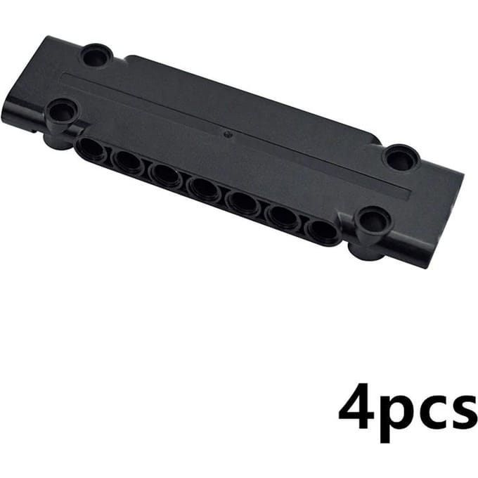 Brique Technique Vrac Jouet Modulaire Pour MOC High-Tech 4 Pièces Panneau Plaque 5 x 11 x 1 Trous Blocs de Construction 64782 15458 black