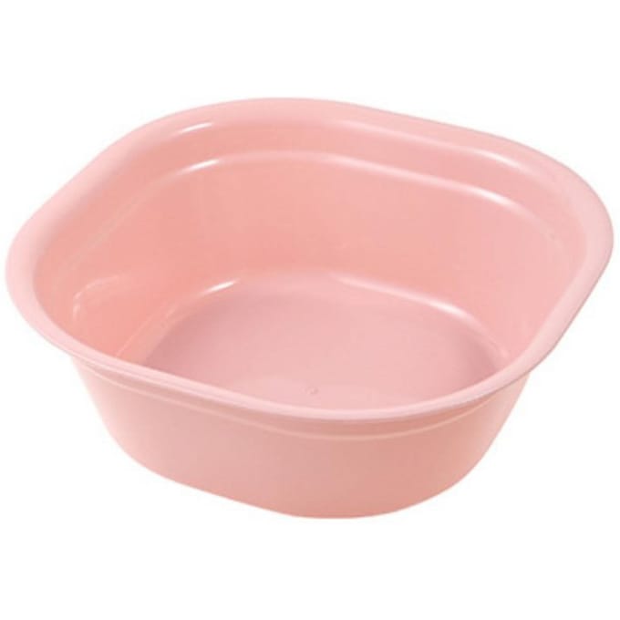 Rechthoekige wasbak voor het wassen van voeten, kinderen, klein beige