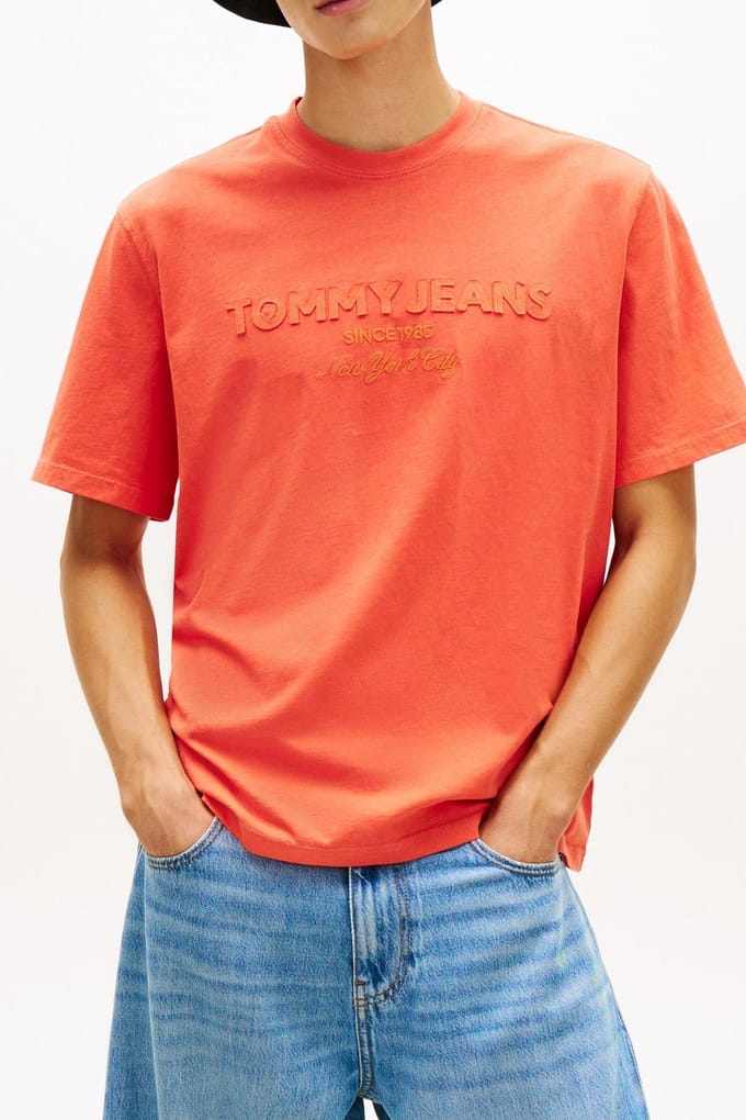 Tommy Hilfiger Tjm 90s New Classics Horizon Größe: S | Basic T-Shirts Outlet | Herren