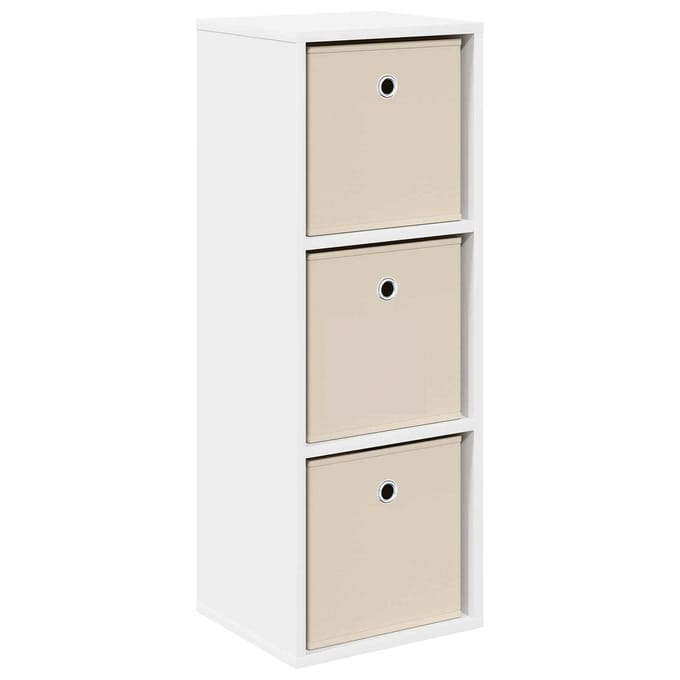 vidaXL - Dressoir - met - lade - Wit - 30,5 - x - 27 - x - 84,5 - cm