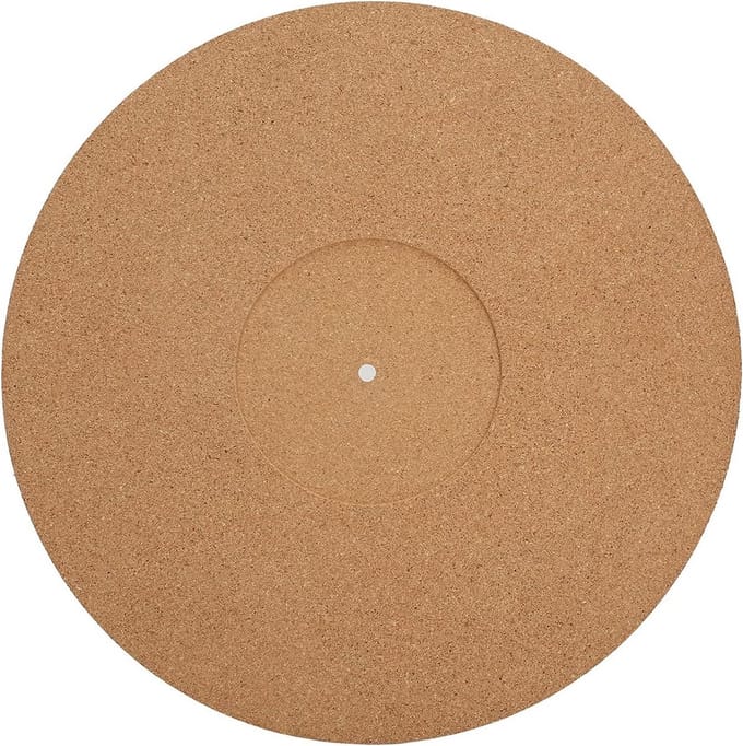 Record Pad, 30cm Soft Cork Anti Static Non-slip Turntable Slipmat Pad Diameter 295mm Plate Pad for 30cm Vinyl Plates