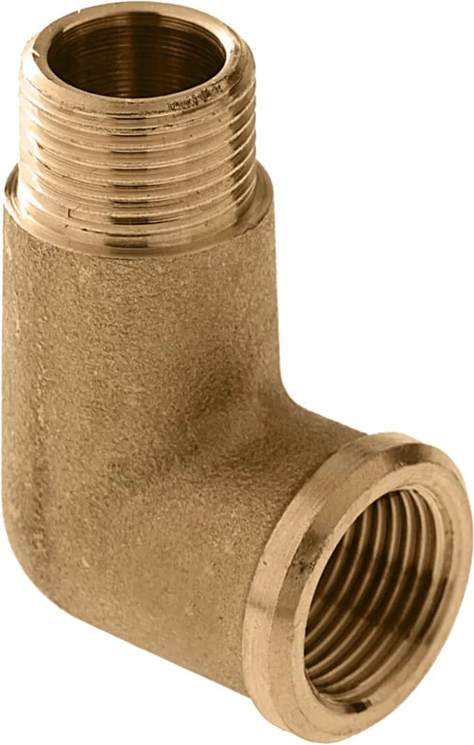 Bonfix Draad messing kniekoppeling 1/8″ bi.dr. x 1/8″ bu.dr.