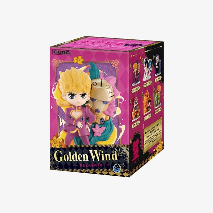 POP MART JoJo's Bizarre Adventure Golden Wind Série de Figurines Boîte Aveugle pink
