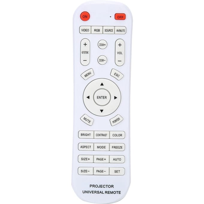 Télécommande Blanche de Remplacement pour Projecteur blanc