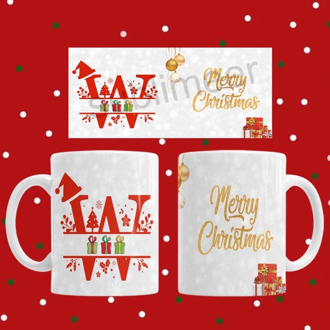 Mok W Merry christmas / Vrolijk kerstfeest