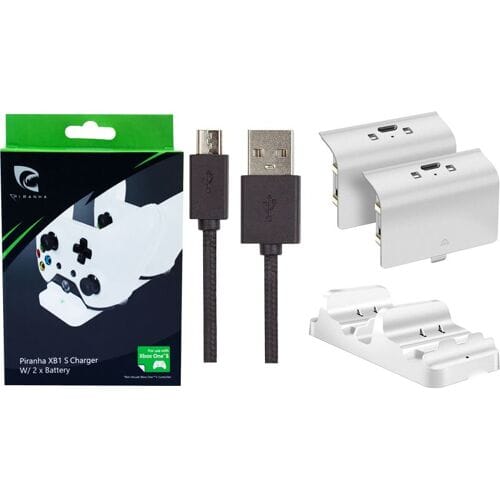 Piranha Play & Charge Kit for Xbox One-Wit (Xbox One) Gebruikt