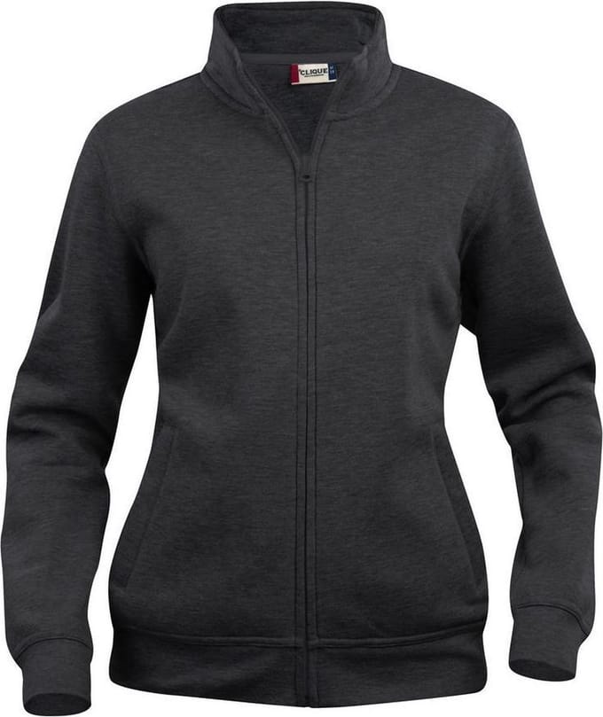 Clique Basic Cardigan Women 021039 - Antraciet Melange - S