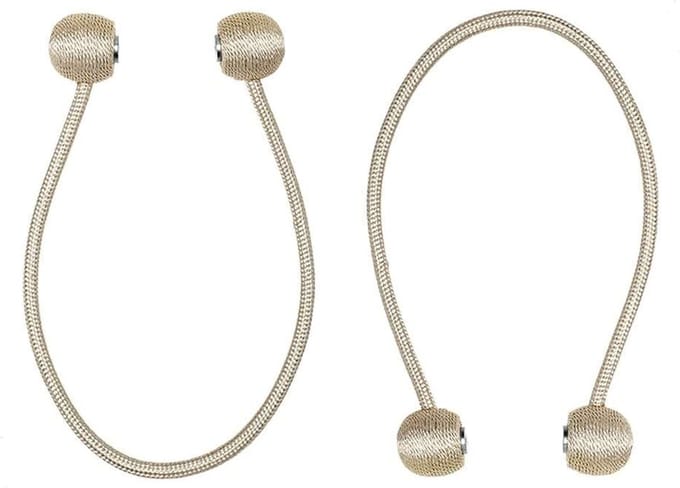 Larson - Gordijn embrasse - Beige - 2 stuks - 40 cm - Display box met 10 sets