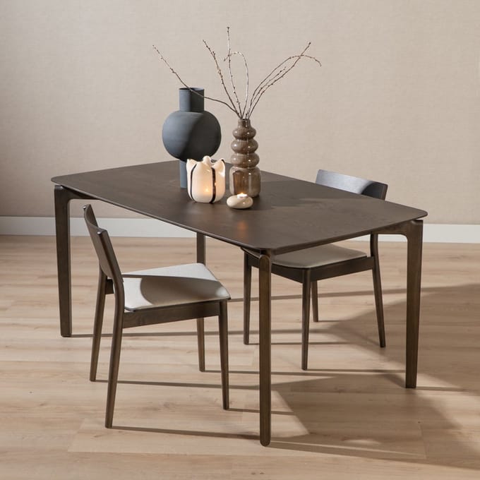 Bronx71® Scandinavische eettafel Cala walnoot 220 x 100 cm