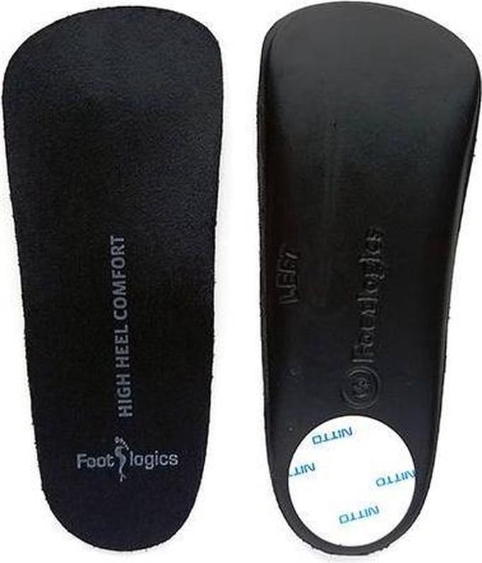 Footlogics High Heel Inlegzolen - M - Zwart